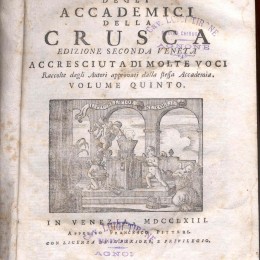 Accademia crusca vocabulàriu