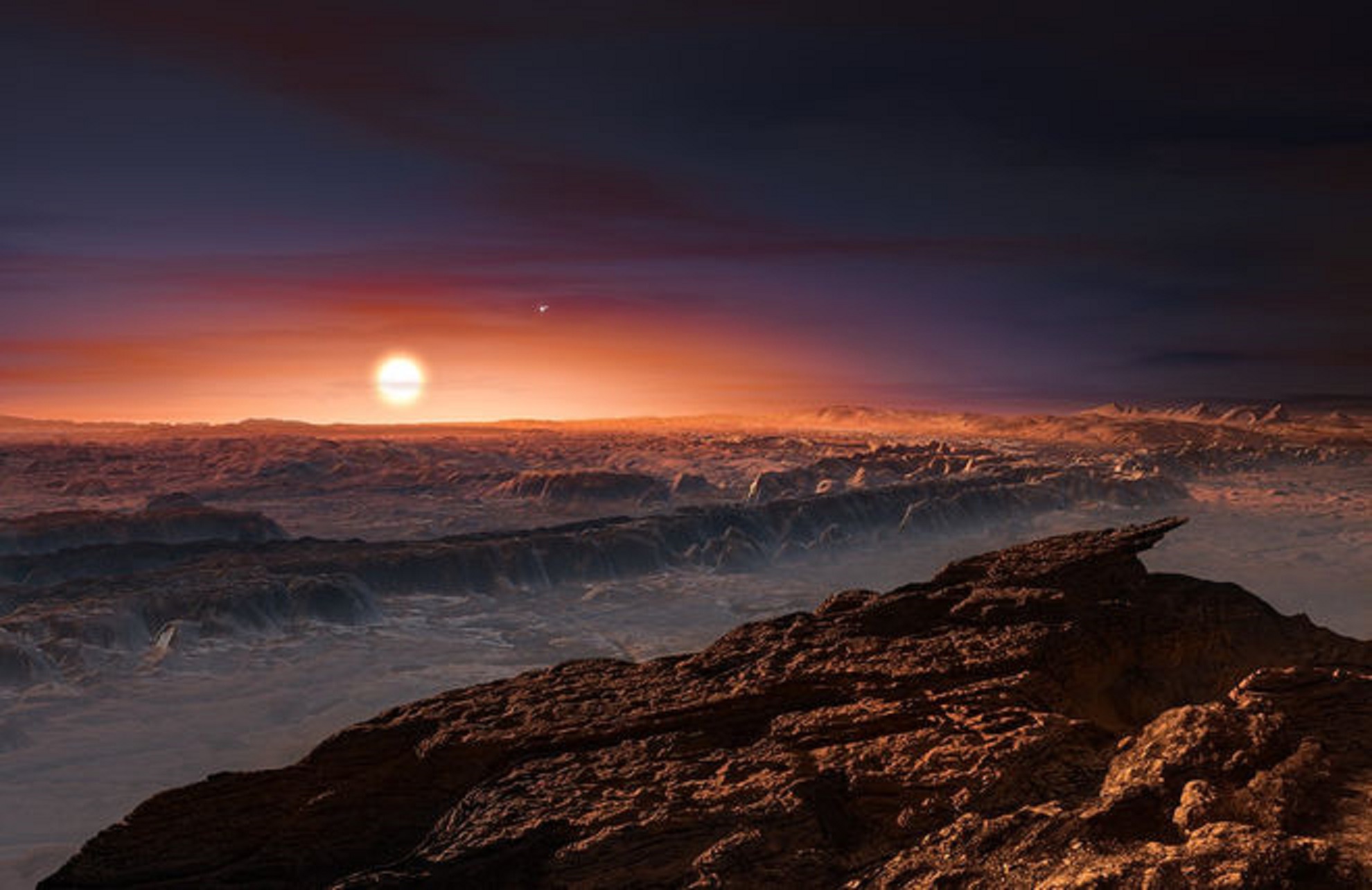 Proxima b, su pianeta pedrosu a curtzu nostru