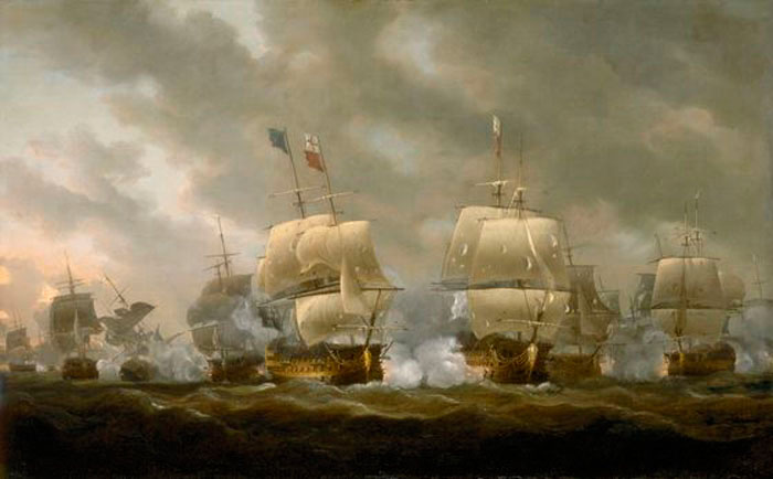 12.08.1708 - Bombas de sa flota inglesa contra sa tzitade de Casteddu