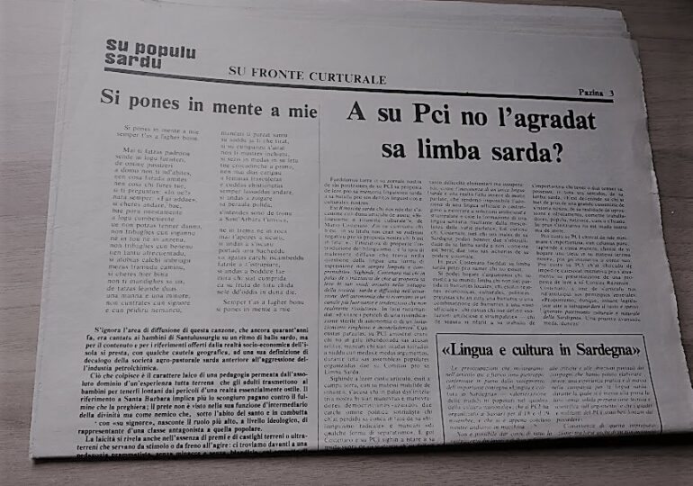 Limba sarda in su 1978: Su Pòpulu Sardu vs Rinascita Sarda