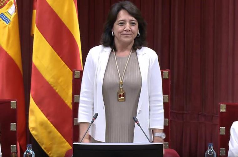 Anna Erra, presidente noa de su parlamentu catalanu