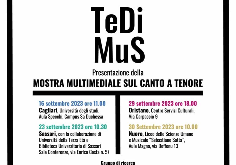 Cantu a tenore e tecnologia digitale, su TeDiMuS