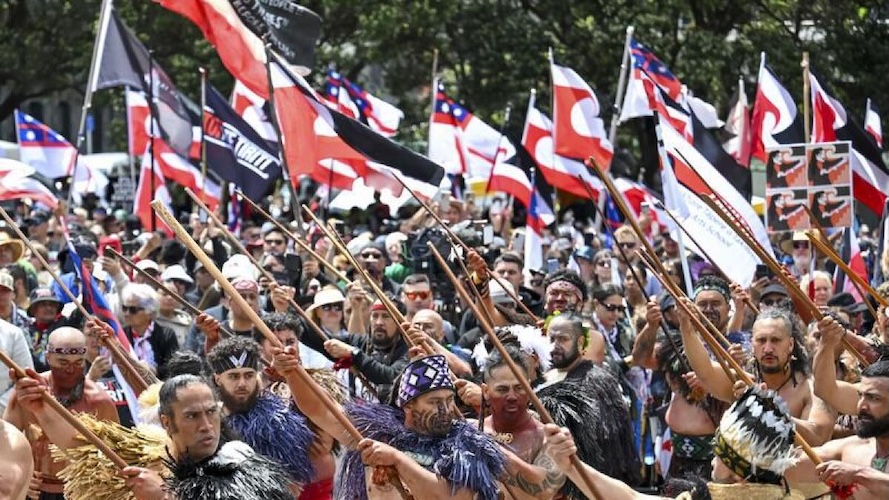 Protesta maori in Nova Zelanda