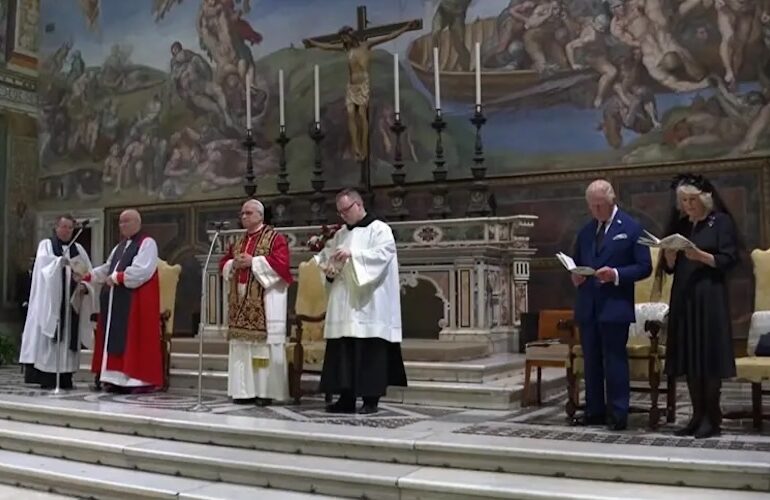 Preghiera ecumènica de Leone XIV e Càralu III