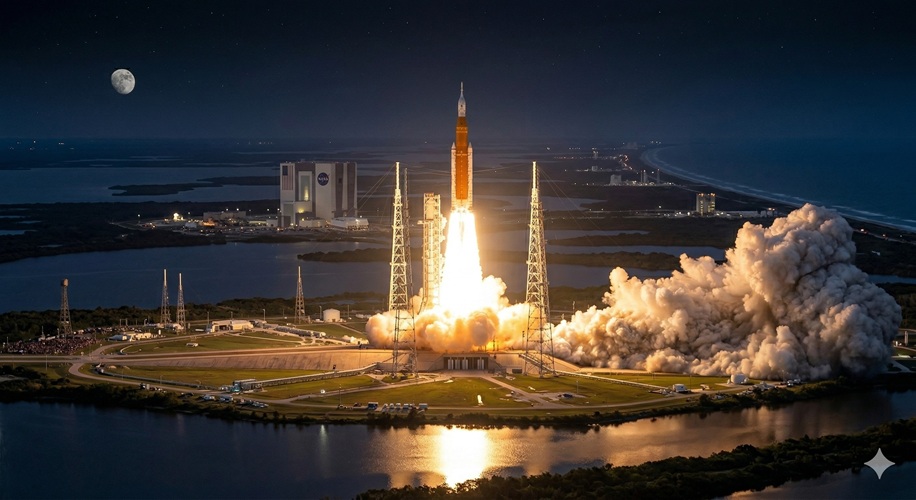 A cara a sa Luna cun Artemis II