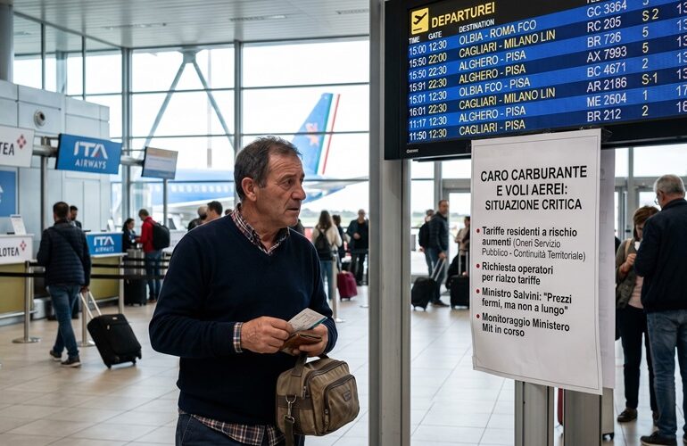 Carburante prus caru, s'allarme de su Mit