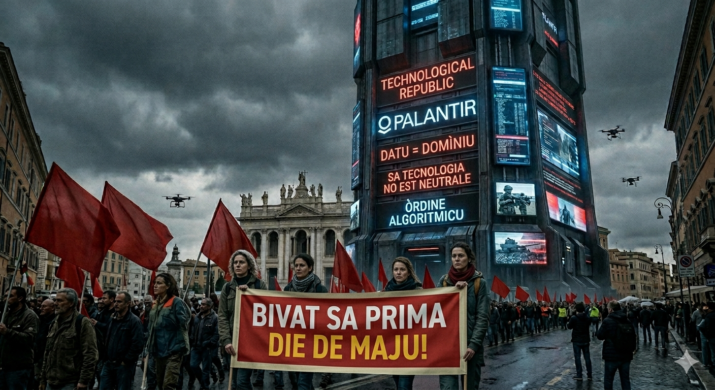 No a sa Repùblica tecnològica de Palantir. Bivat sa prima die de maju