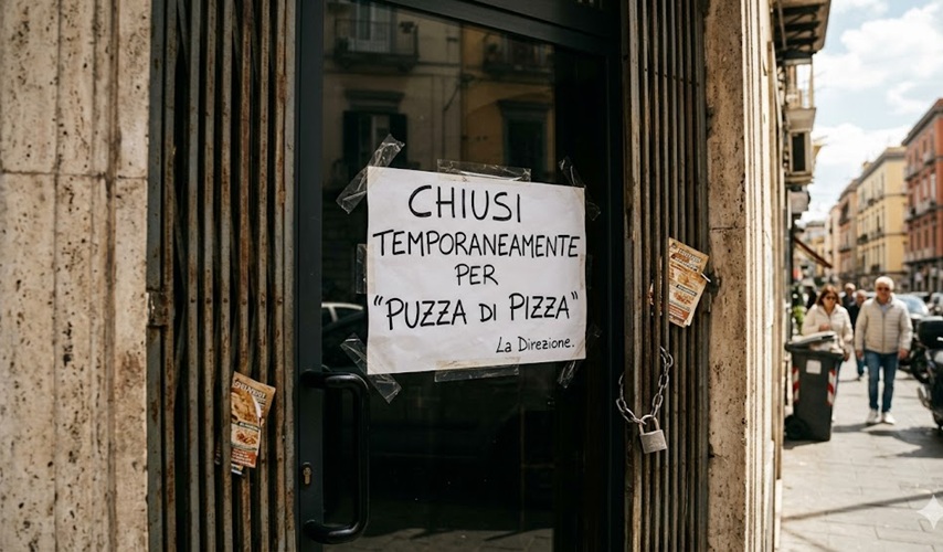 Carabineri a protzessu, pizzeria serrada ca “b’at fragu de pizza”